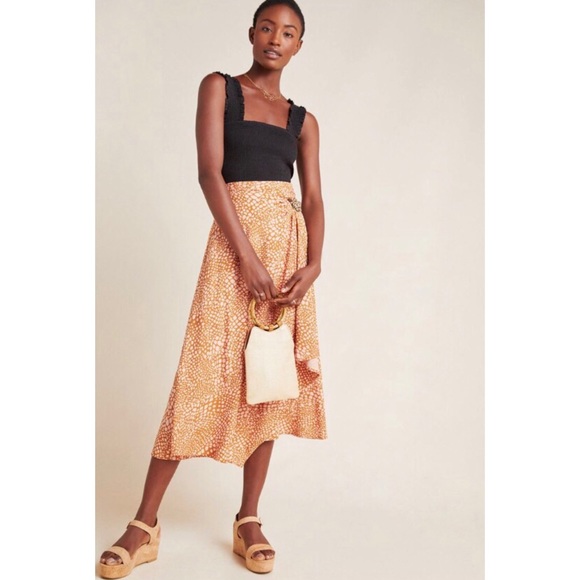 NWT ANTHROPOLOGIE MAEVE MINETTA MIDI SKIRT - Picture 8 of 9